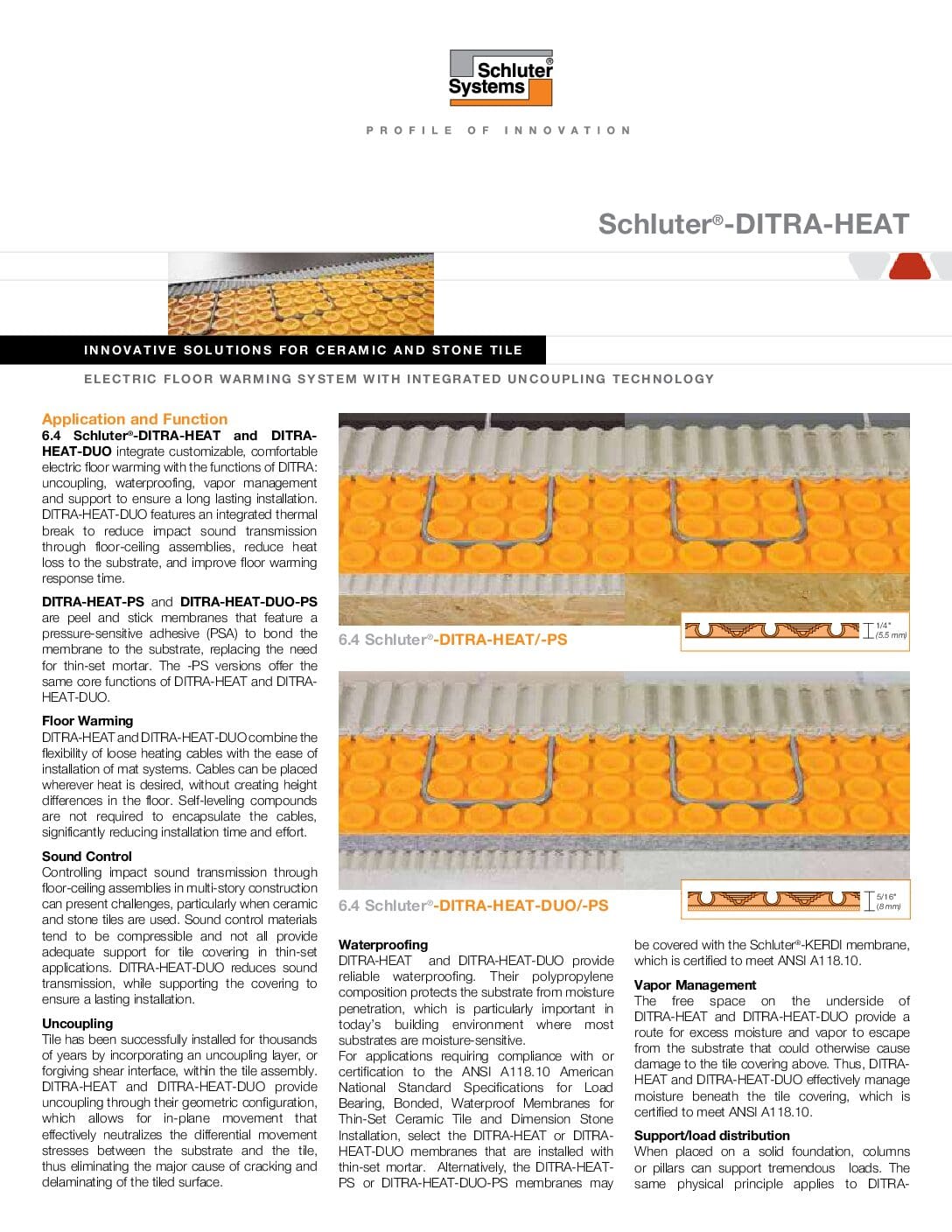 Schluter Ditra Heat Thermostat Wireless Touchscreen Programmable Wifi DHERT104/BW