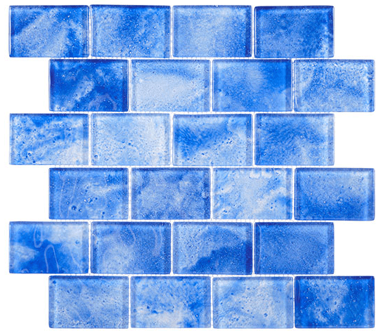 Frothy Swirls Azulejo Art FTS6024 Glazzio